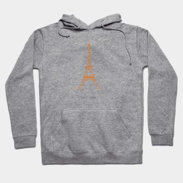 Paris Eiffel Tower Vintage Aesthetic Hoodie by lymancreativeco